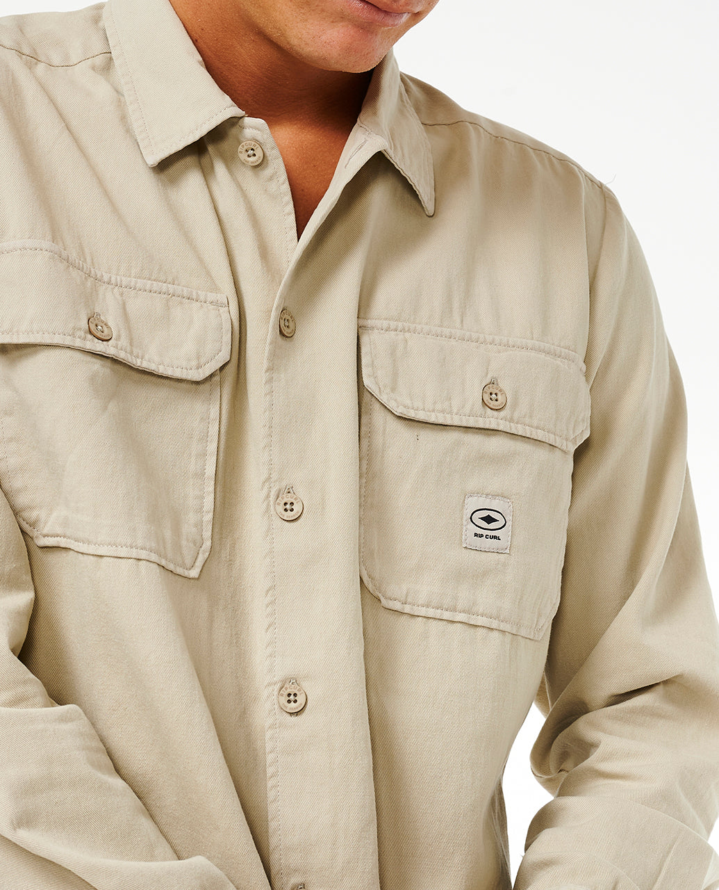 QUALITY SURF PRODUCTS L/S SHIR - vintage white