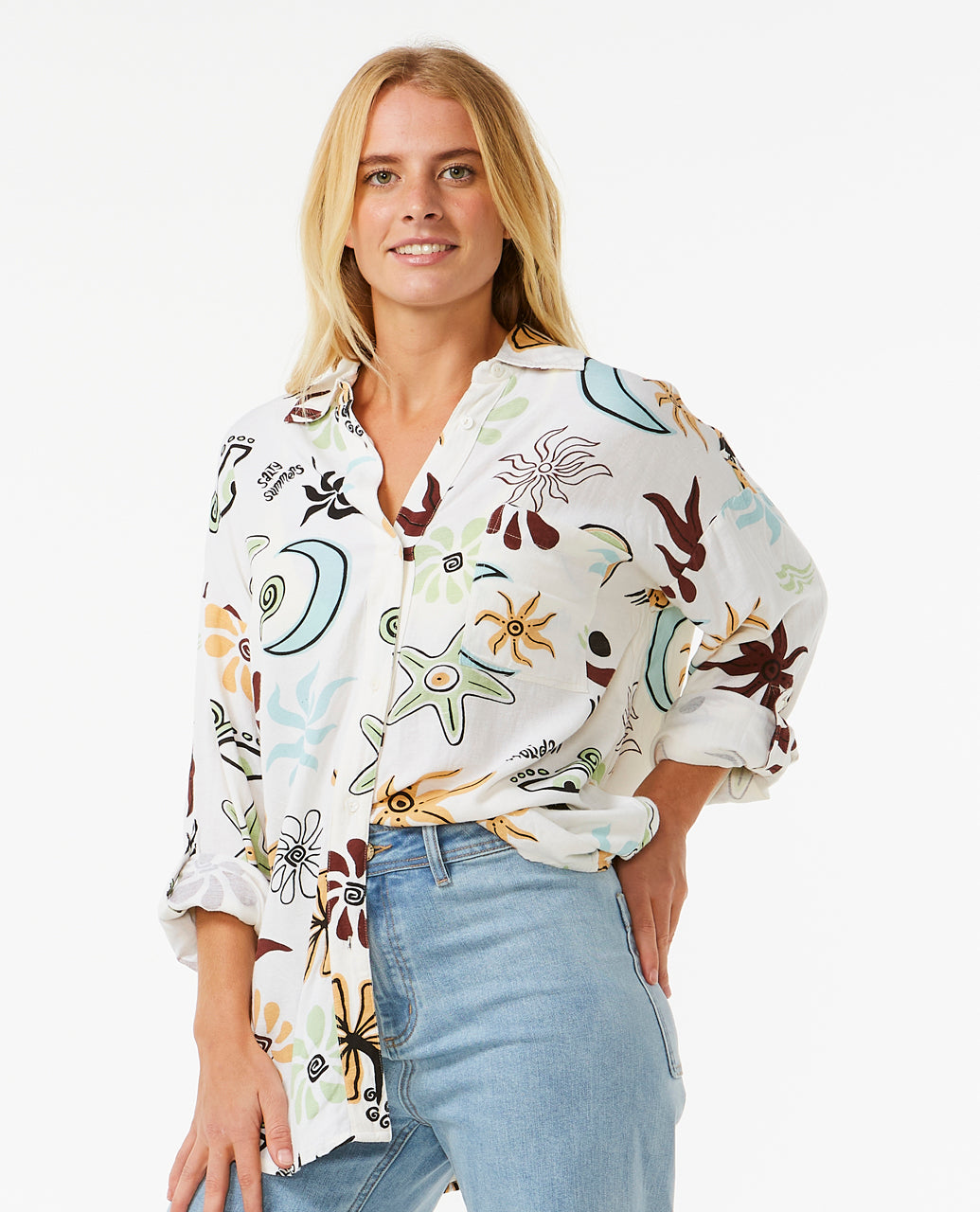 HOLIDAY MOTIFS SHIRT - multico