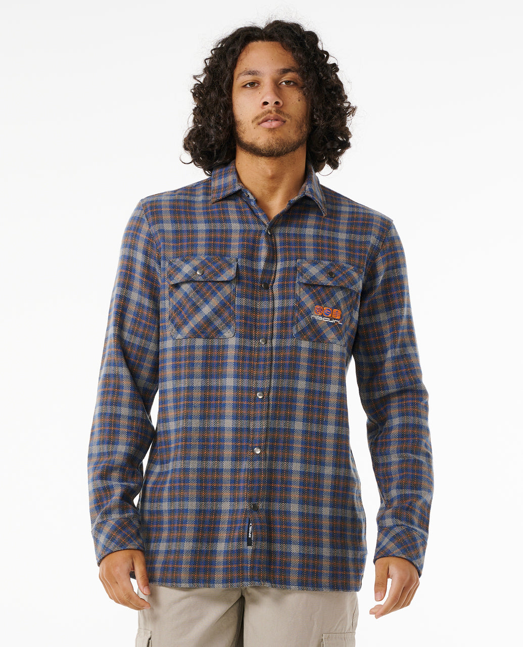 ARCHIVE OCEAN TECH FLANNEL - cobalt navy