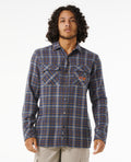ARCHIVE OCEAN TECH FLANNEL - cobalt navy