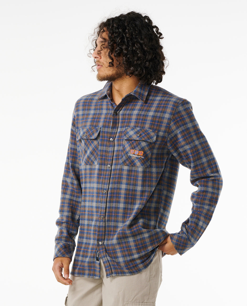 ARCHIVE OCEAN TECH FLANNEL - cobalt navy