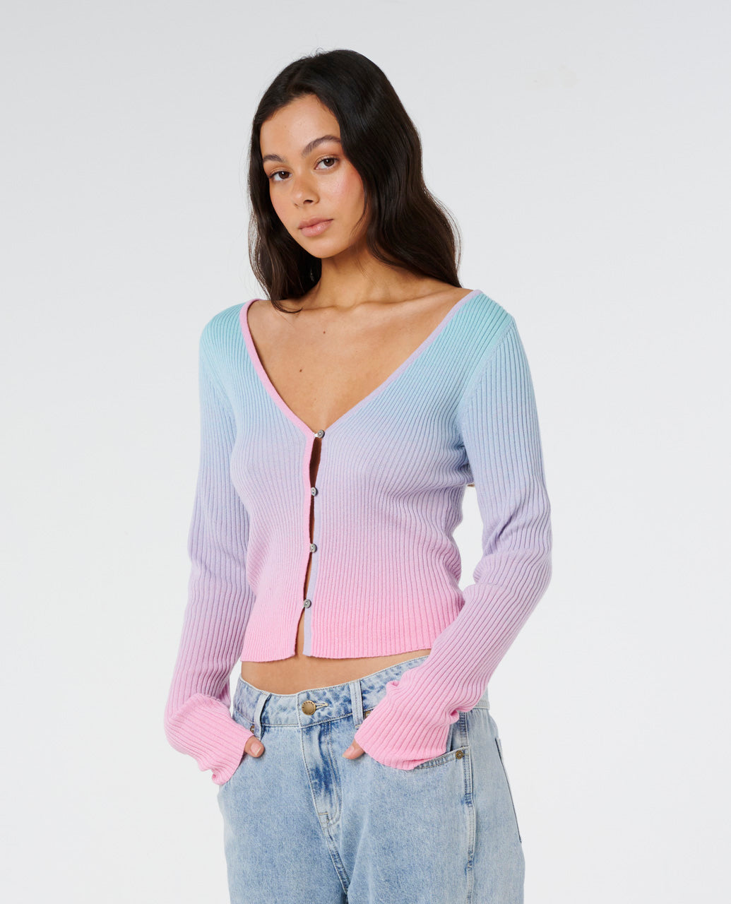 CATALINA OMBRE KNIT TOP - multico