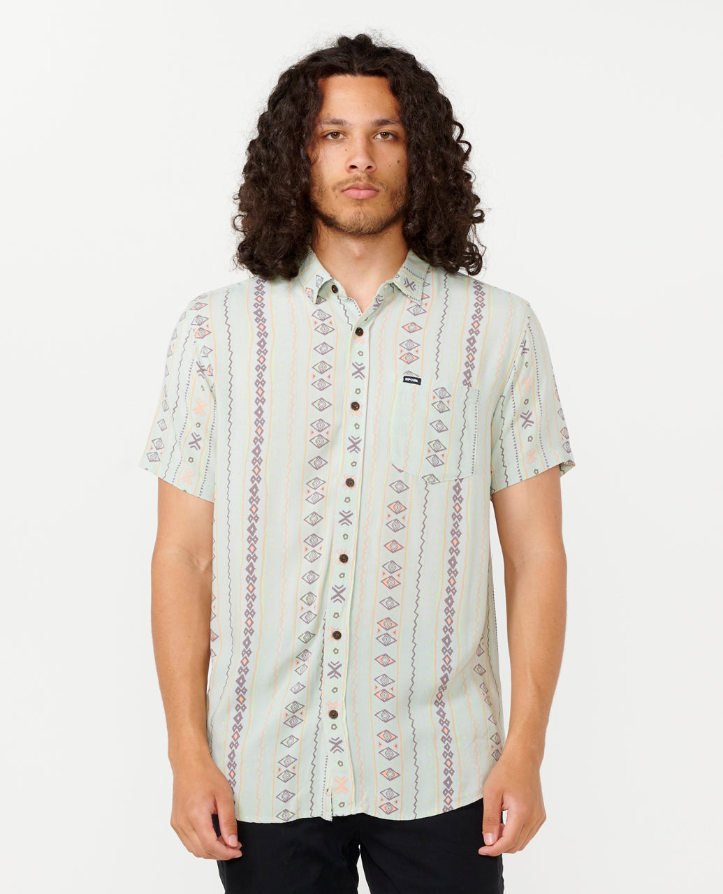FUN TIMES S/S SHIRT - mineral blue