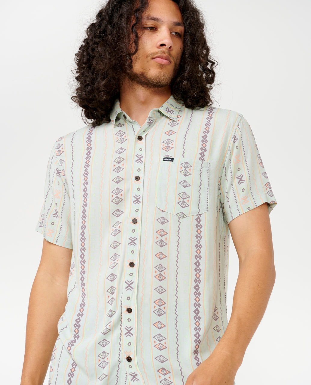 FUN TIMES S/S SHIRT - mineral blue