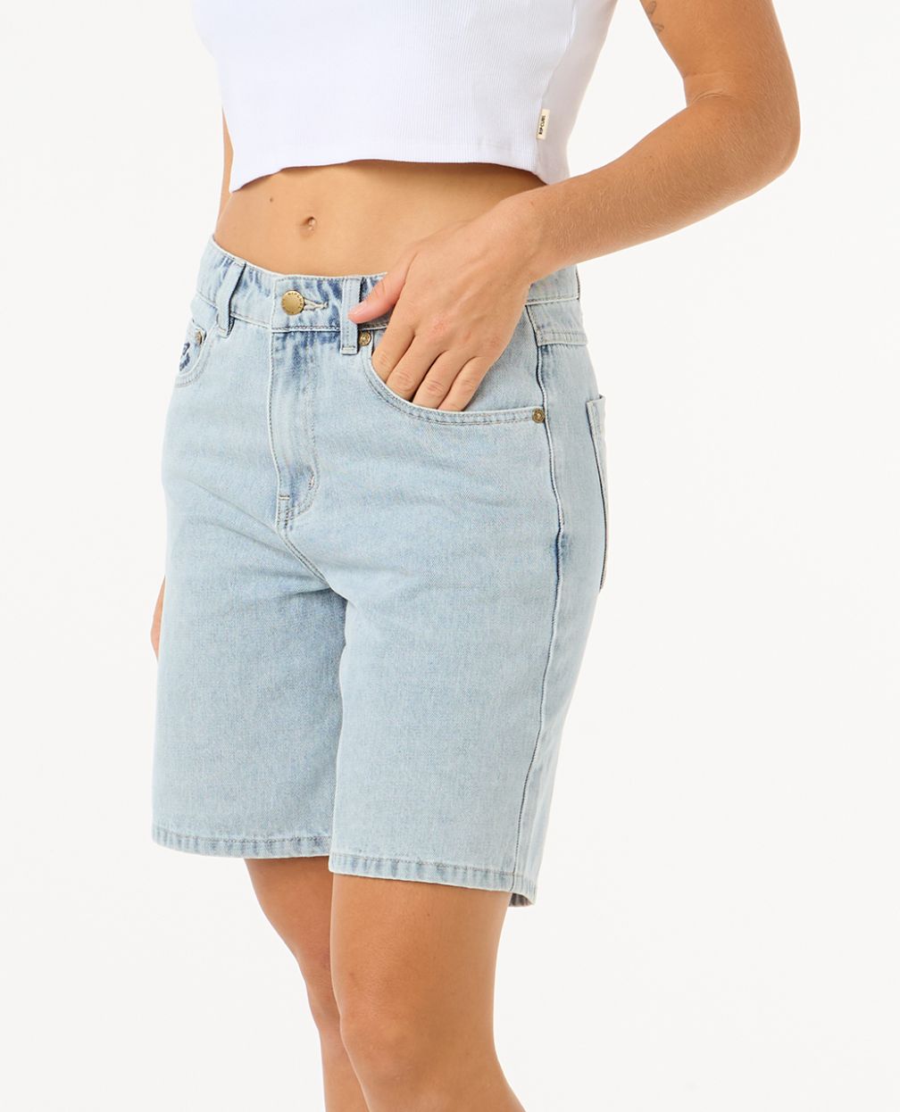 AGGIE RELAXED DEN SHORT - vintage blue