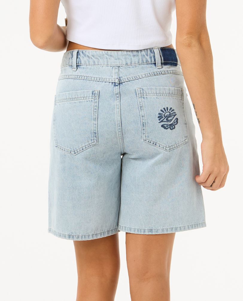 AGGIE RELAXED DEN SHORT - vintage blue