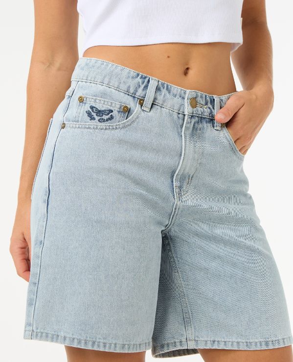 AGGIE RELAXED DEN SHORT - vintage blue