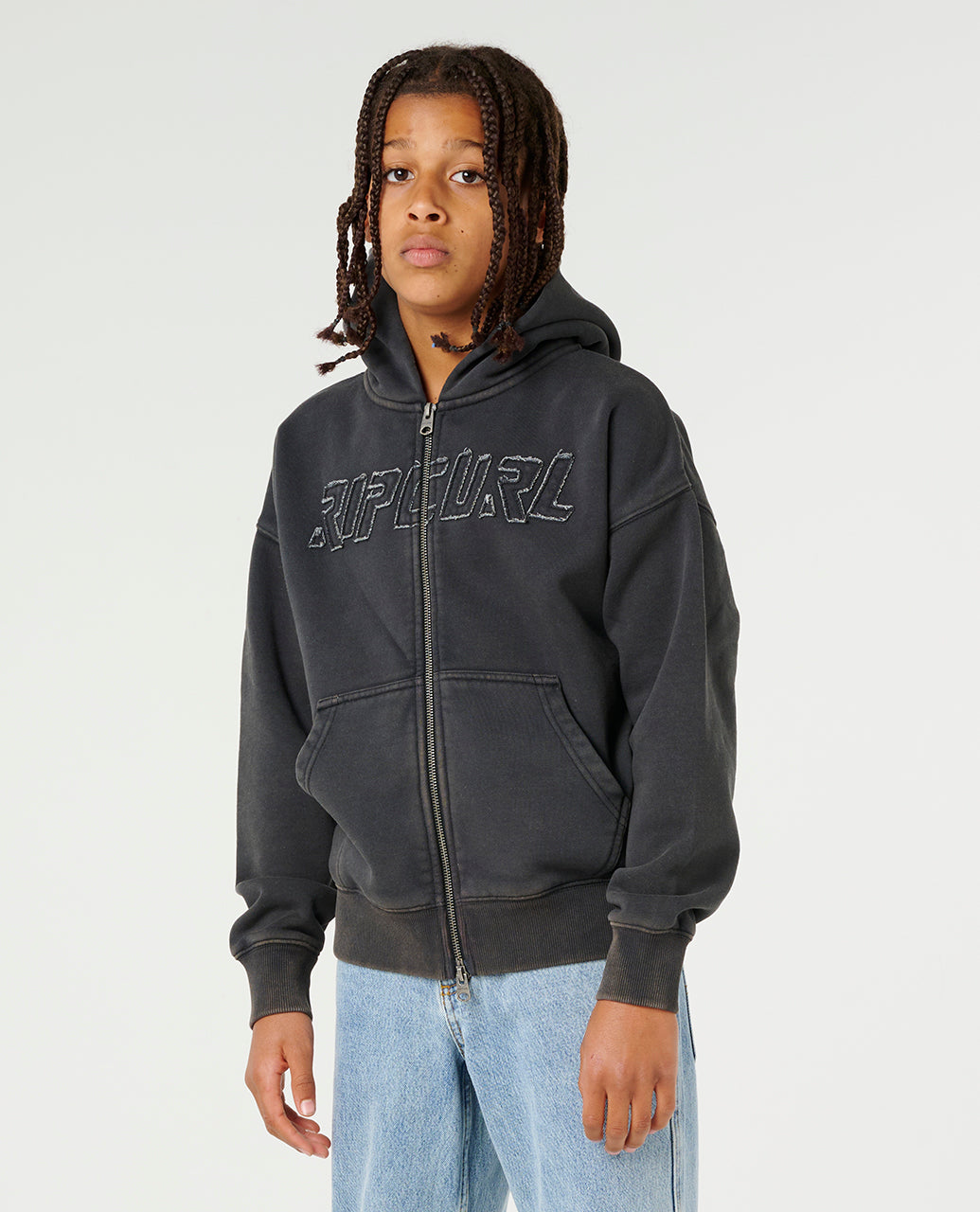 LIQUID TRIPS ZT HOOD-B - washed black