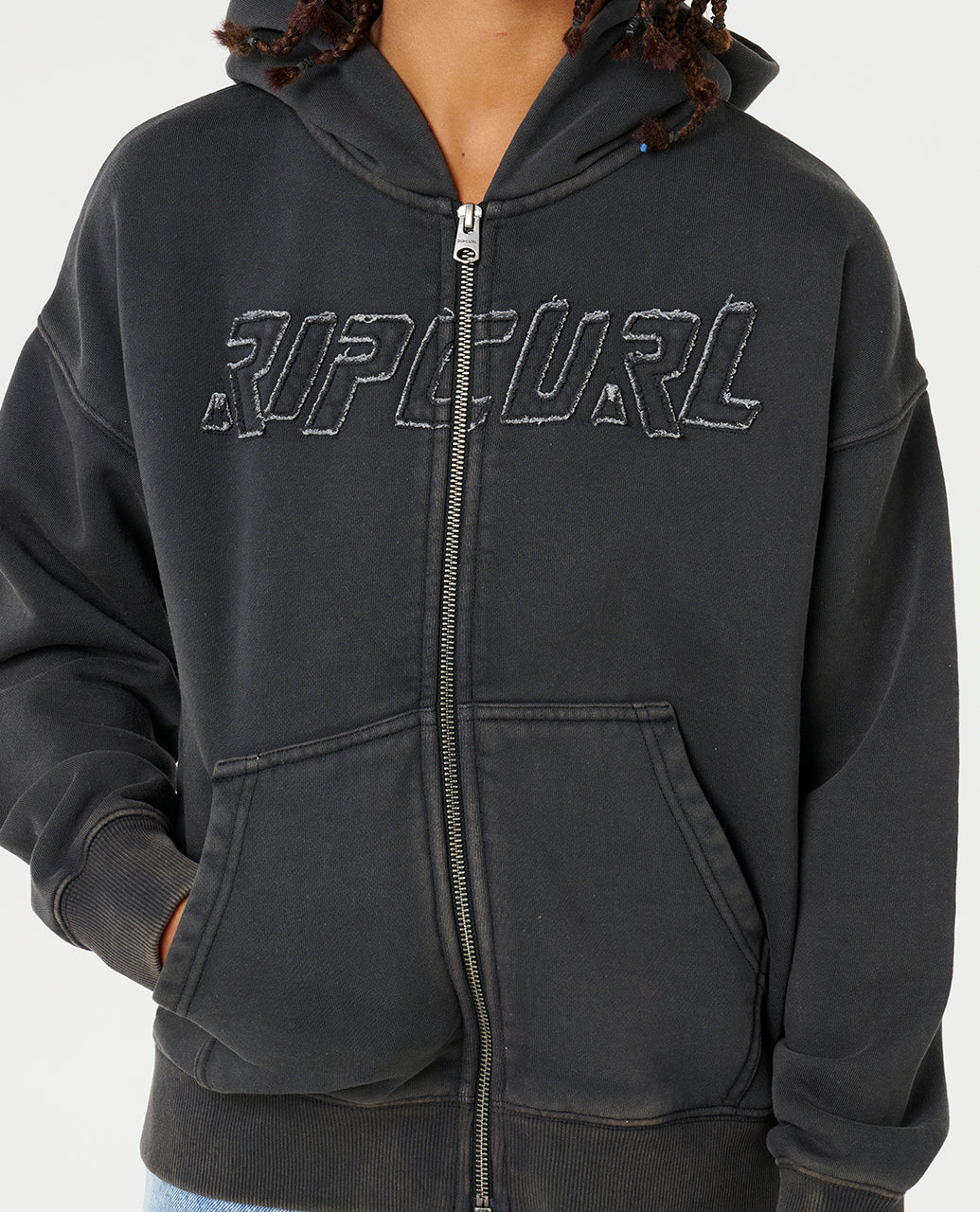 LIQUID TRIPS ZT HOOD-B - washed black