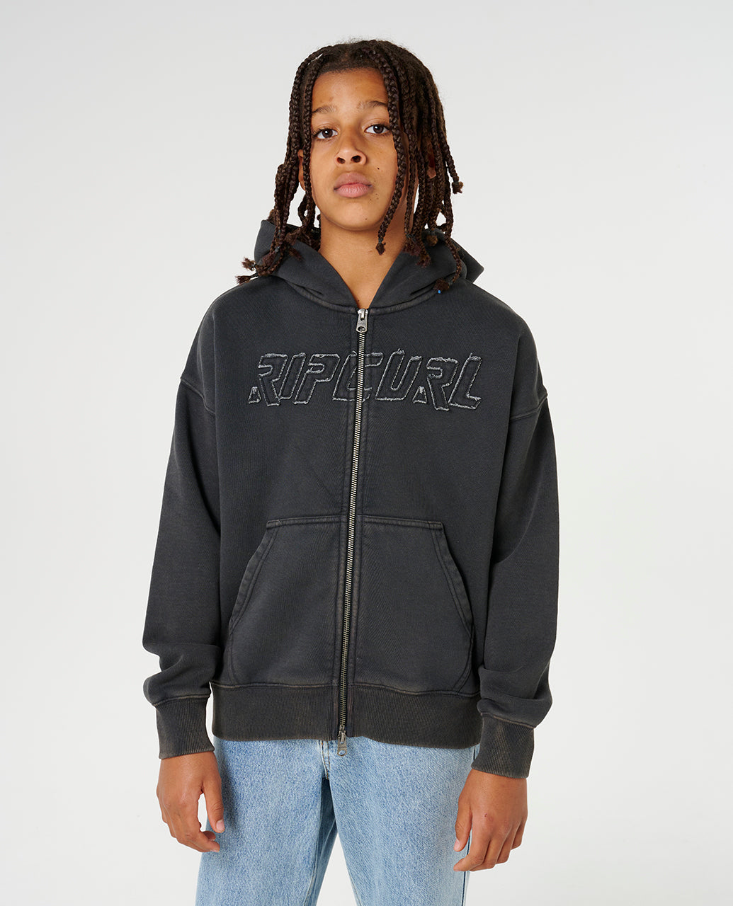 LIQUID TRIPS ZT HOOD-B - washed black