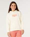 TROPICAL DAWN HOODIE-GIRL - bone