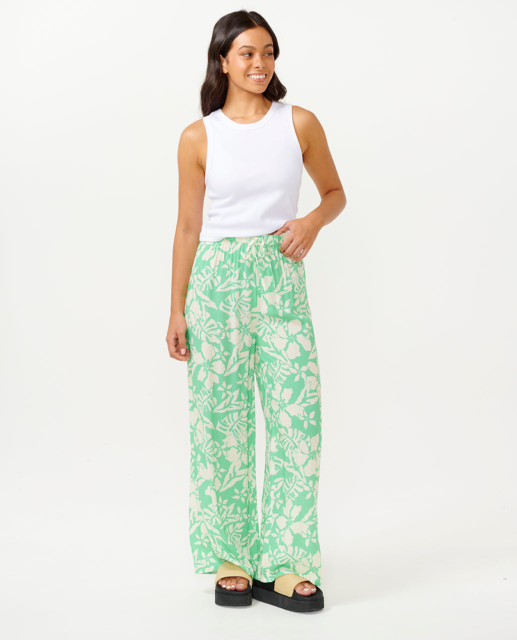 SUN TO SEA PANT - green