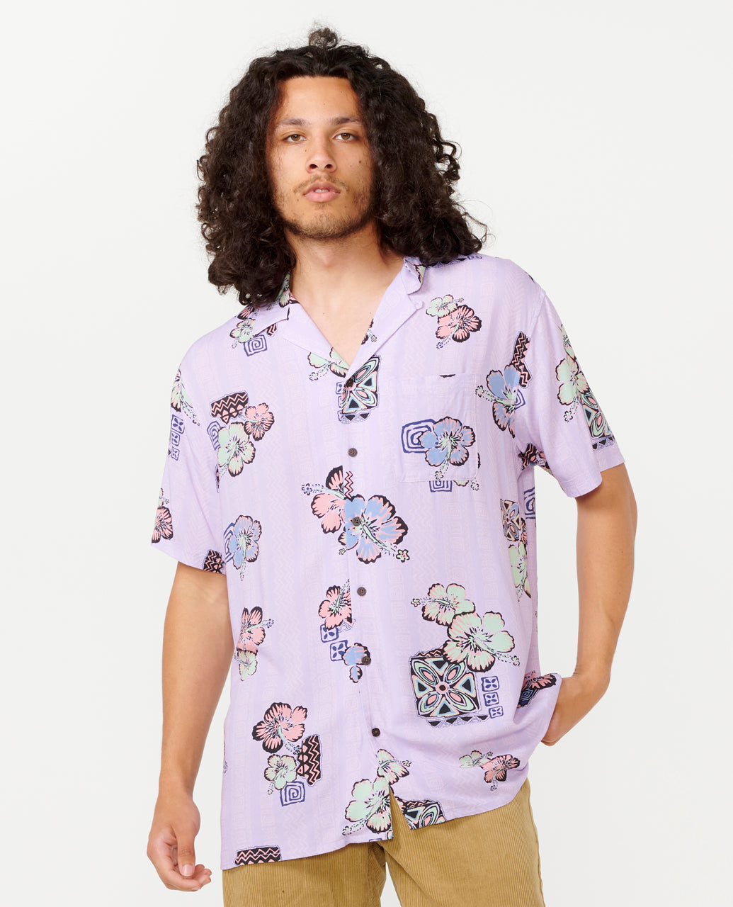 HOFFMAN S/S SHIRT - lilac