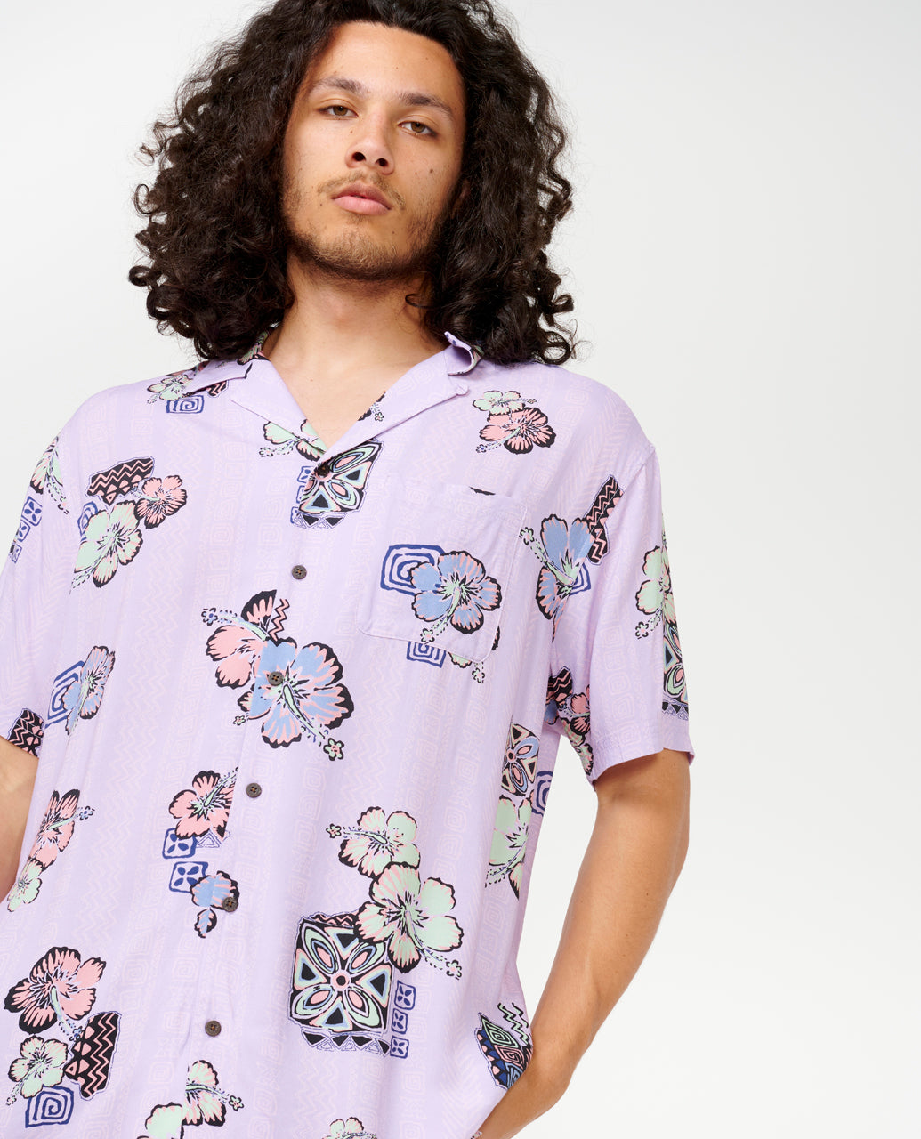 HOFFMAN S/S SHIRT - lilac
