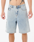 NU DOSE DENIM WALKSHORT - washed blue