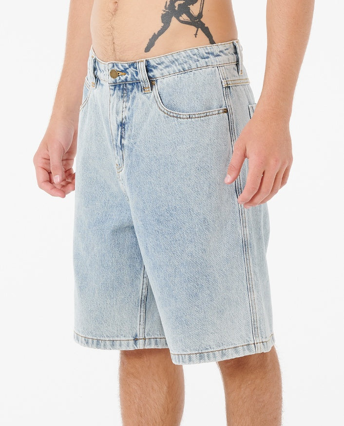 NU DOSE DENIM WALKSHORT - washed blue