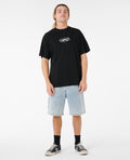 NU DOSE DENIM WALKSHORT - washed blue