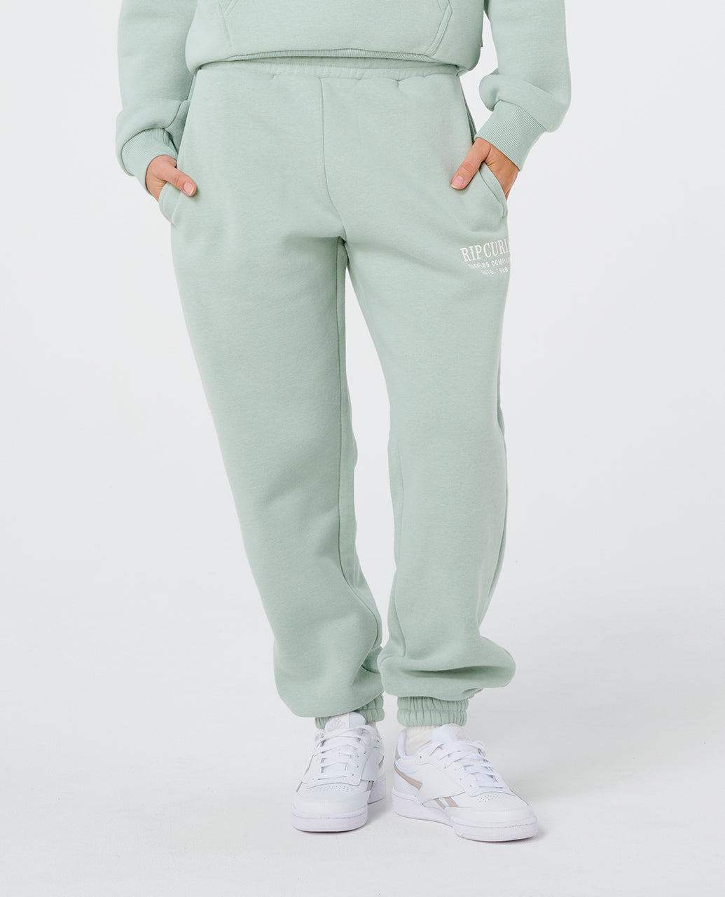 SURF STAPLE TRACKPANT - aqua gray