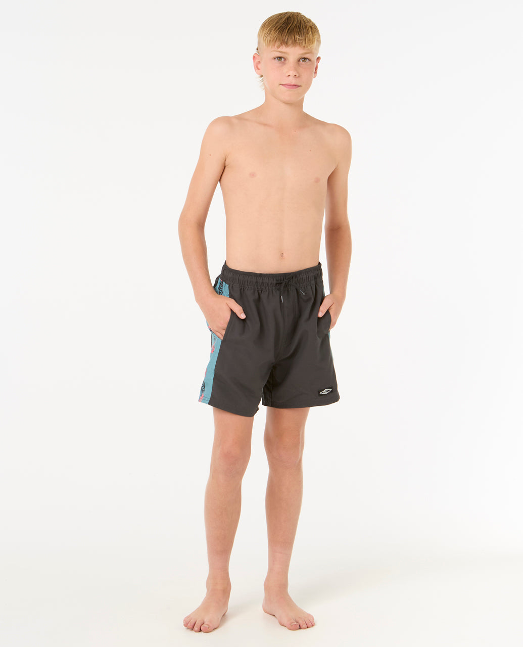 RAW ENERGY BLOCK VOLLEY - BOY - washed black