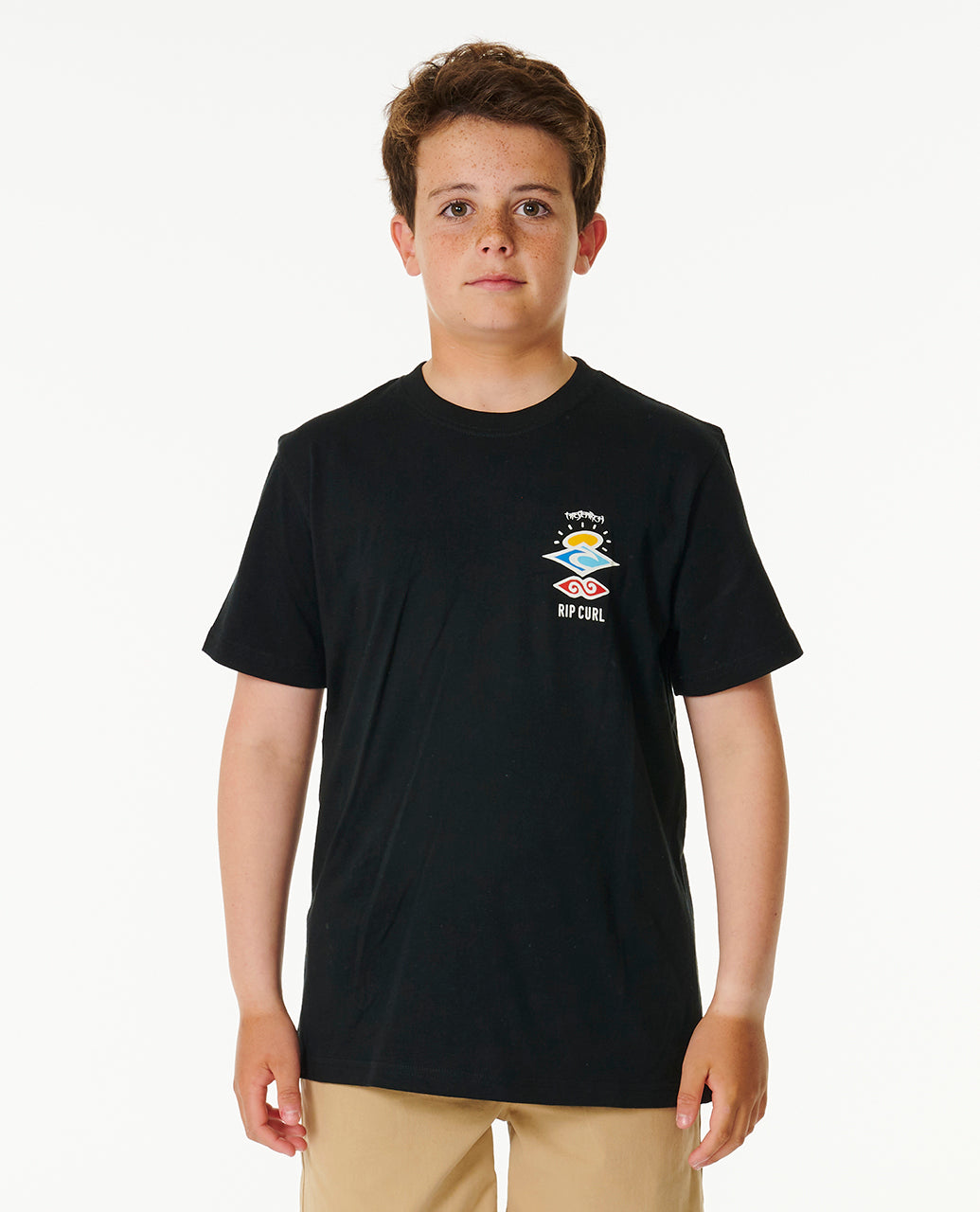 SEARCH ICON TEE -BOY - black