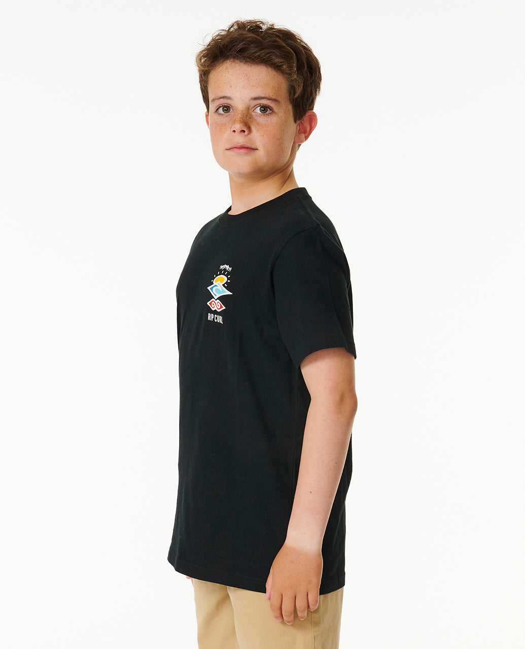 SEARCH ICON TEE -BOY - black