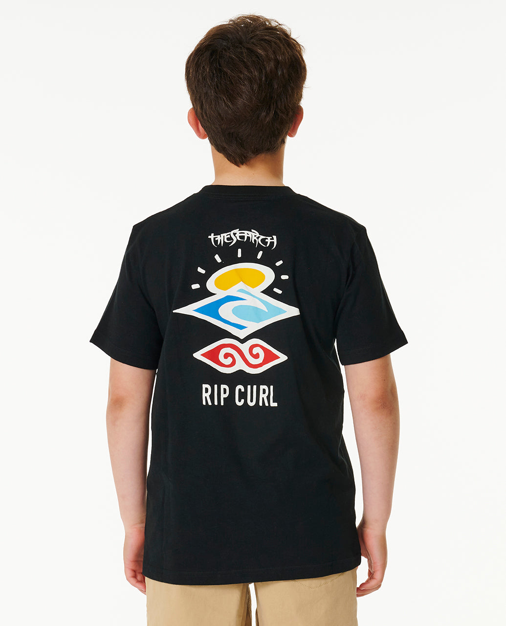 SEARCH ICON TEE -BOY - black