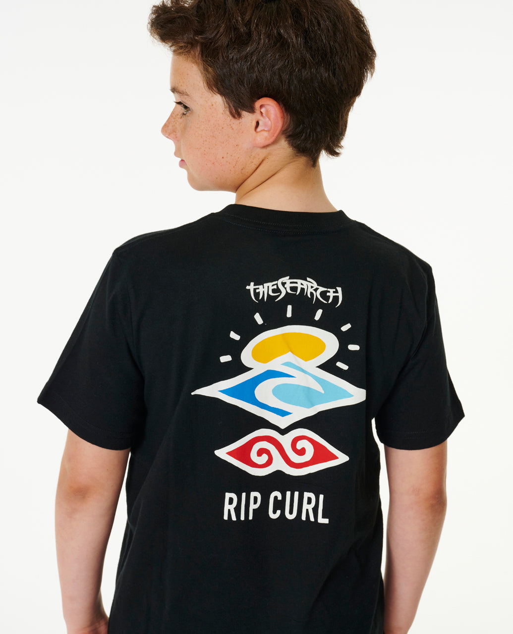 SEARCH ICON TEE -BOY - black
