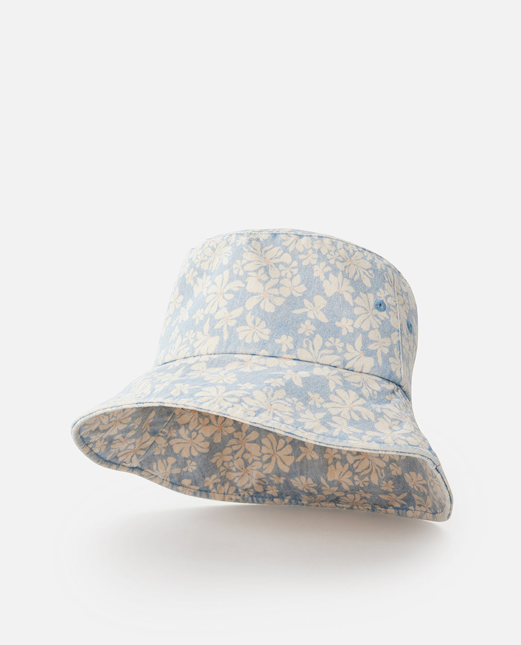 MIXED UPF BUCKET HAT - mid blue