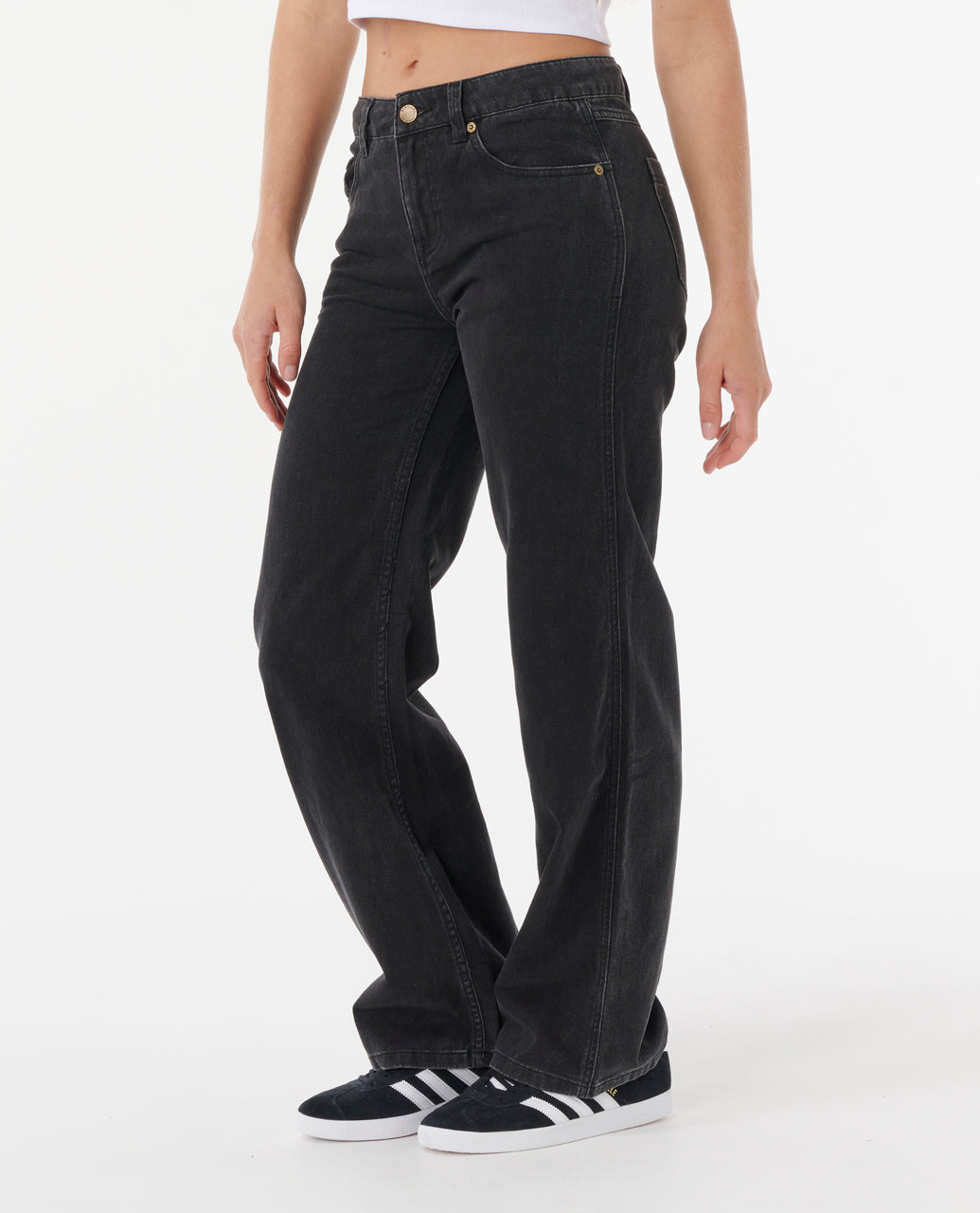 AGGIE RELAXED JEANS - black