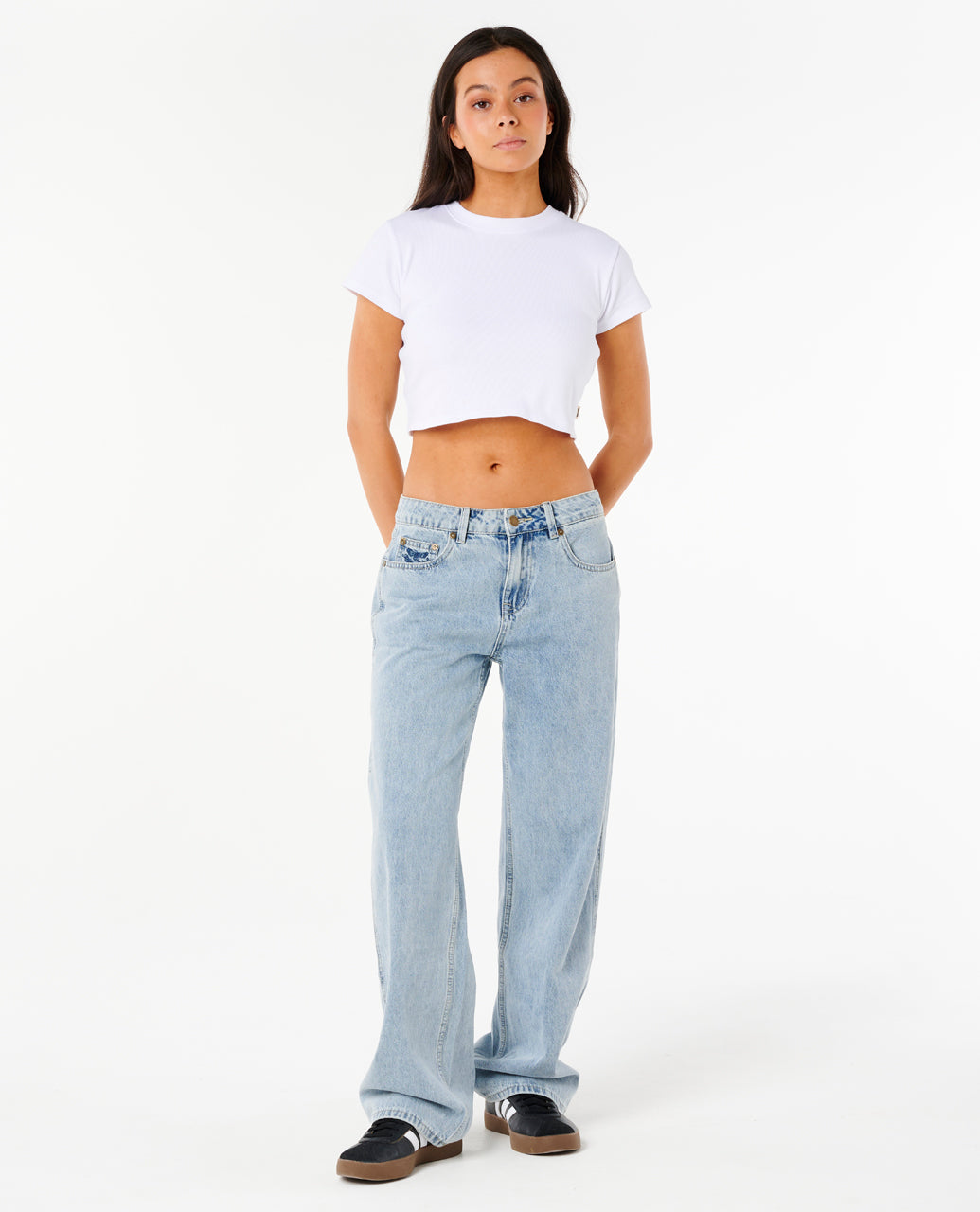 AGGIE RELAXED JEANS - vintage blue