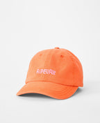 MIXED 6 PANEL CAP - bright orange