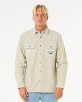 RAW ENERGY CORD L/S SHIRT - bone