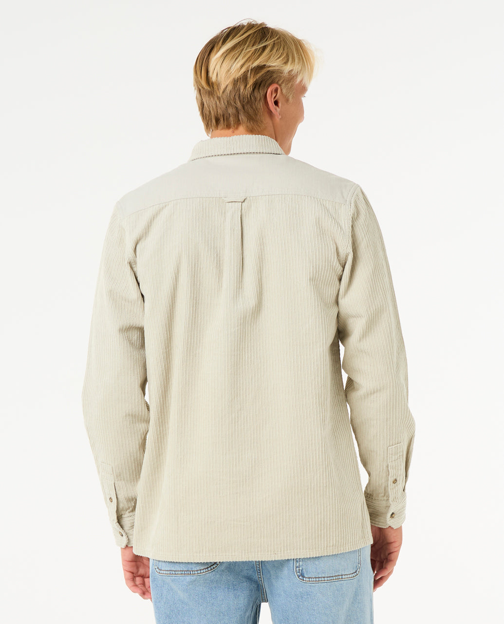 RAW ENERGY CORD L/S SHIRT - bone