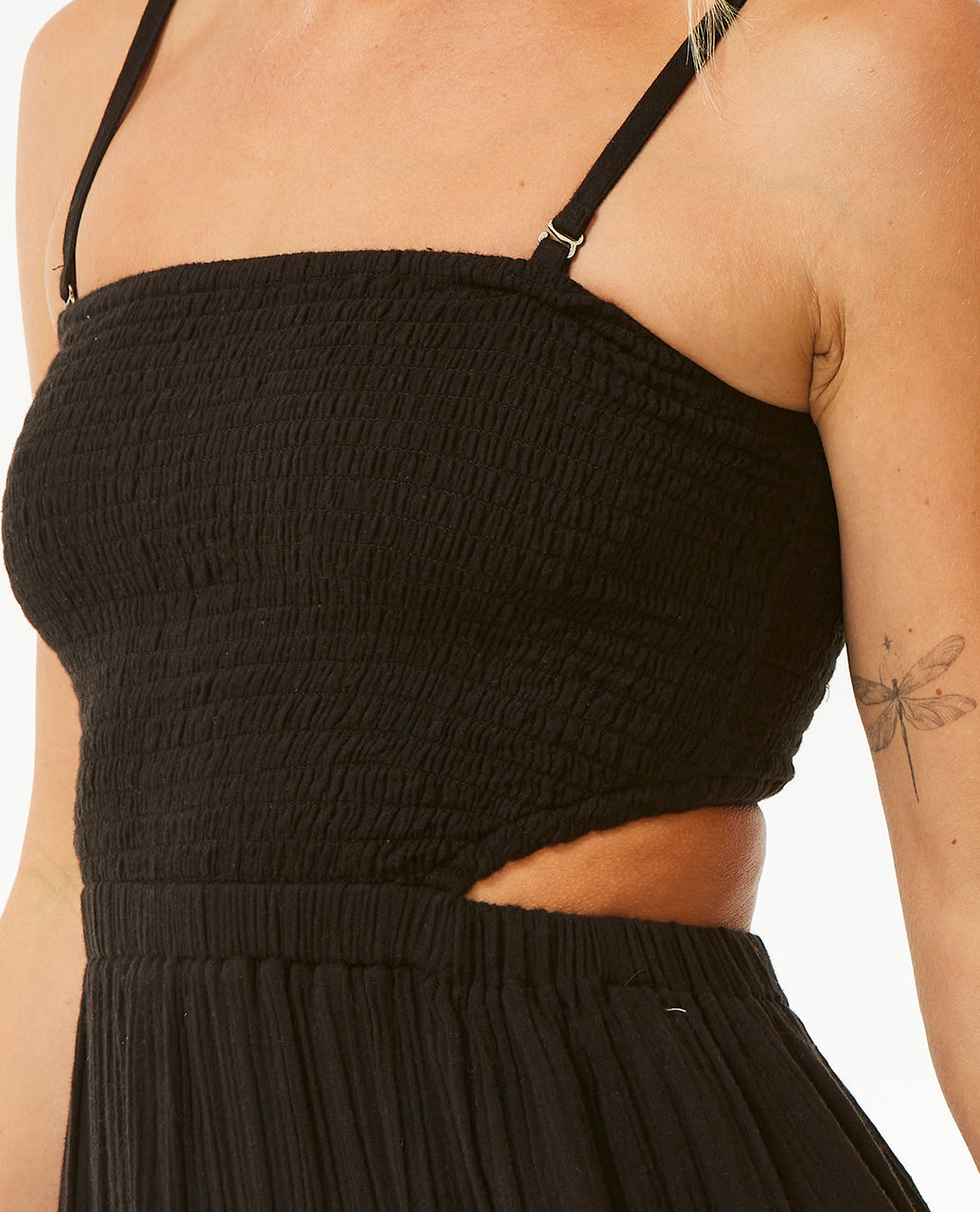 PREMIUM SURF MAXI DRESS - black