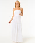 PREMIUM SURF MAXI DRESS - white