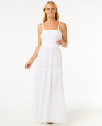 PREMIUM SURF MAXI DRESS - white