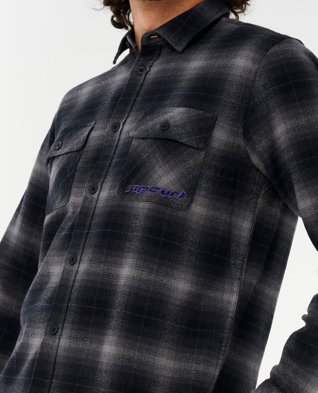 SUPER COMPUTER FLANNEL - black