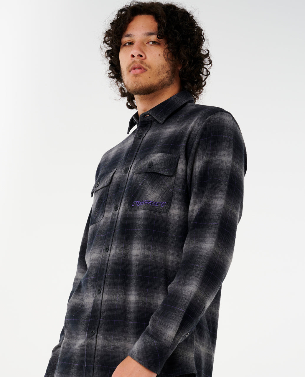 SUPER COMPUTER FLANNEL - black