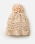 PREMIUM REG POMPOM BEANIE - oatmeal marle