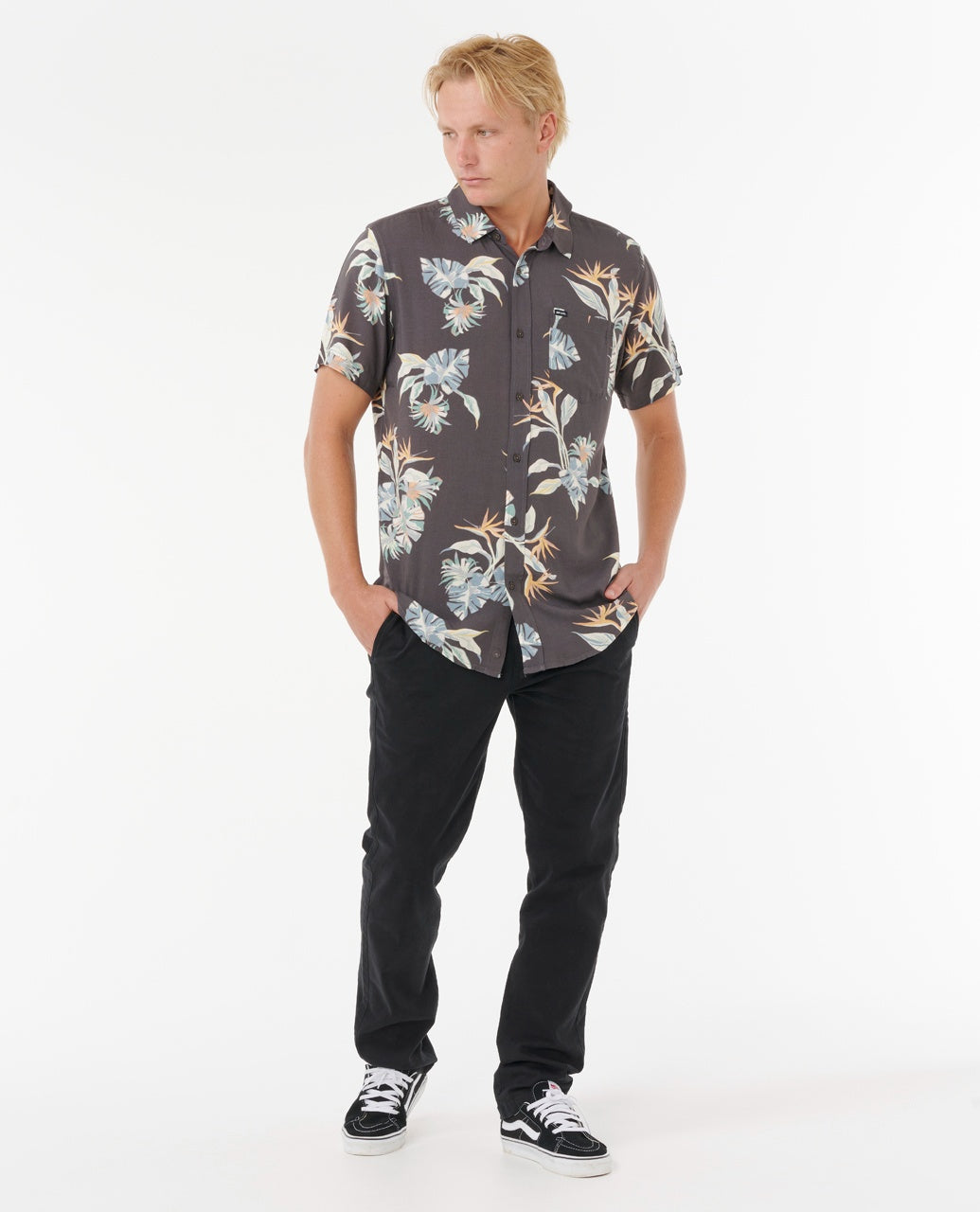 FUN TIMES S/S SHRT - black
