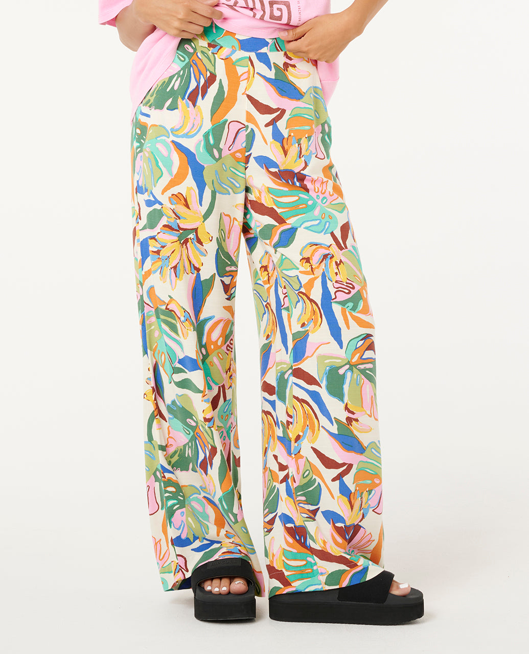 SUNSET LUAU BEACH PANT - cream