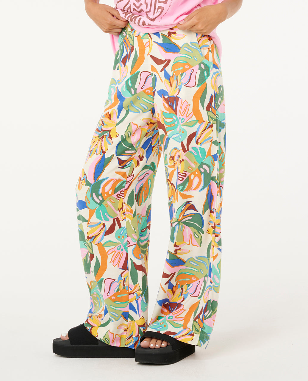 SUNSET LUAU BEACH PANT - cream