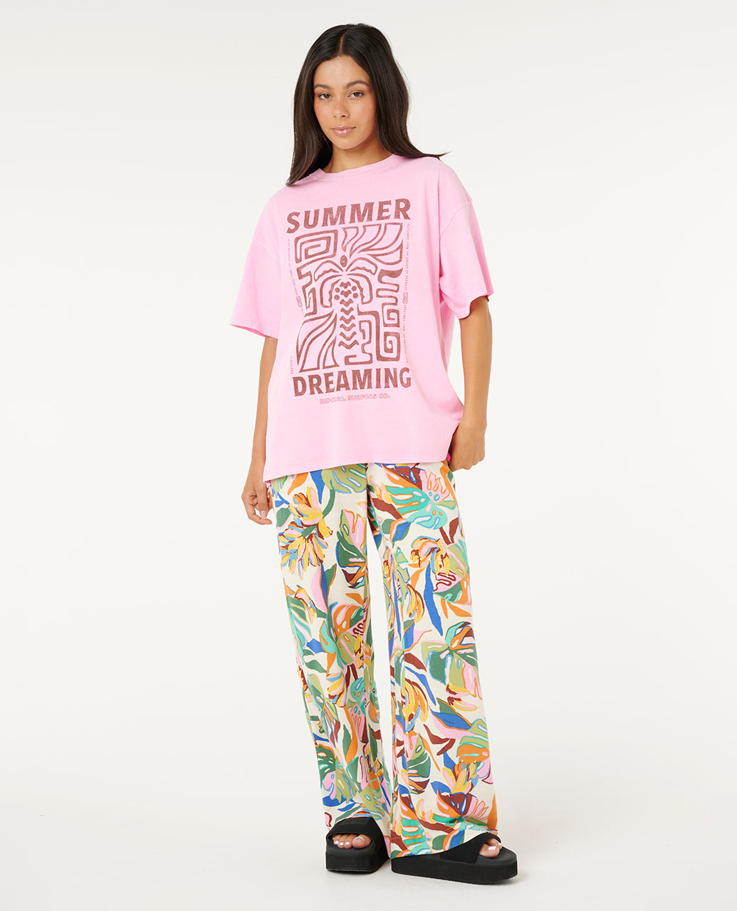 SUNSET LUAU BEACH PANT - cream