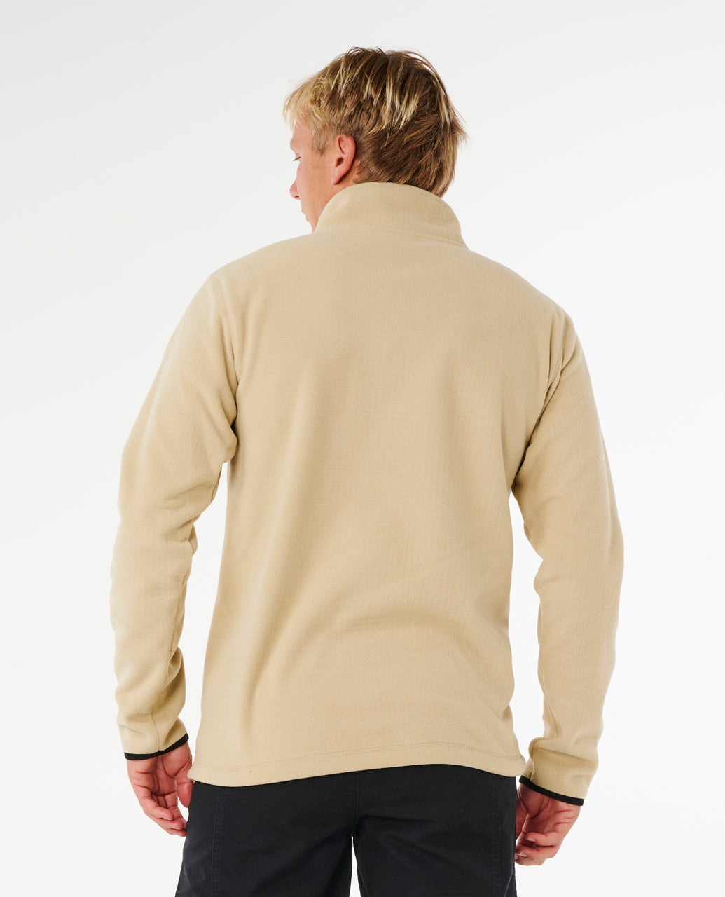 SEARCH POLAR FLEECE CREW - khaki sand
