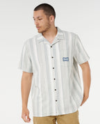 MOD CALI STRIPE S/S SHIRT - bluefin