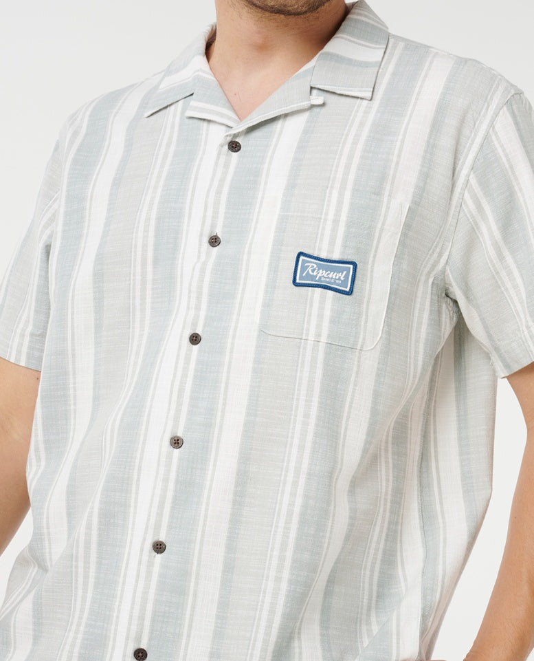MOD CALI STRIPE S/S SHIRT - bluefin