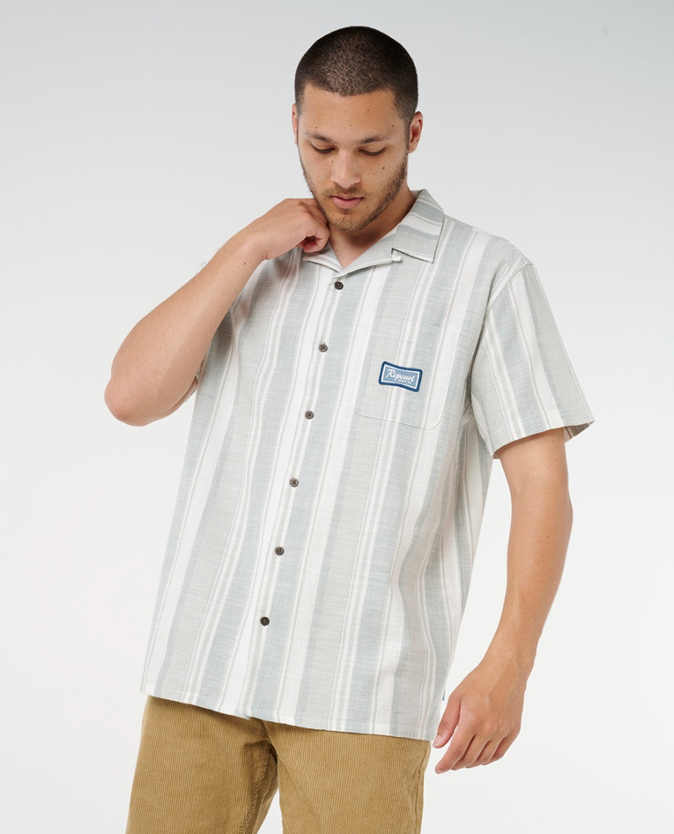 MOD CALI STRIPE S/S SHIRT - bluefin
