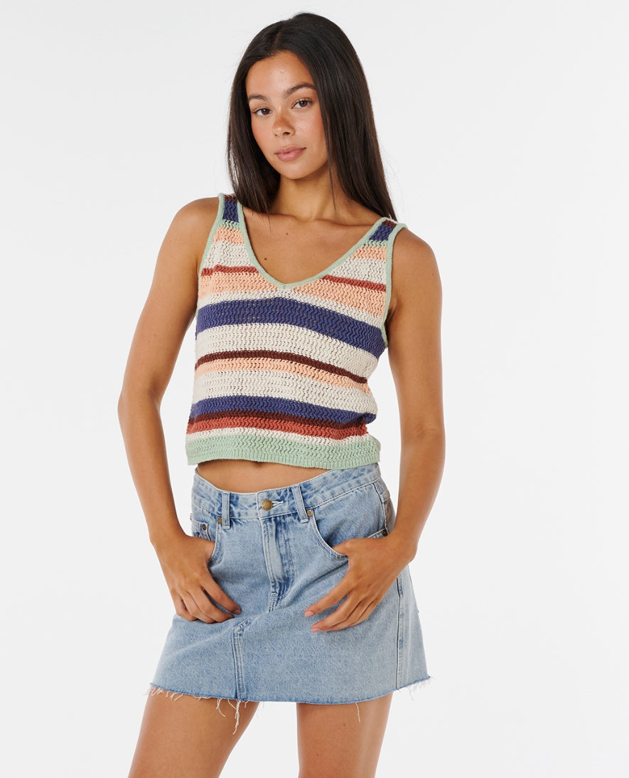 OCEANIC KNIT TOP - multico