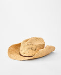 CRUSHABLE STRAW COWGIRL HAT - natural