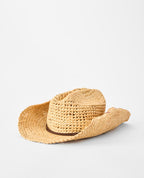 CRUSHABLE STRAW COWGIRL HAT - natural